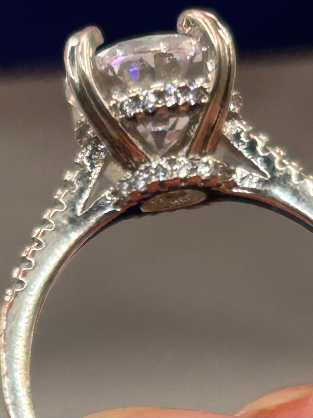 Solitaire 4 Carat Cocktail CZ Diamond Ring Sz 9 - Picture 14 of 16